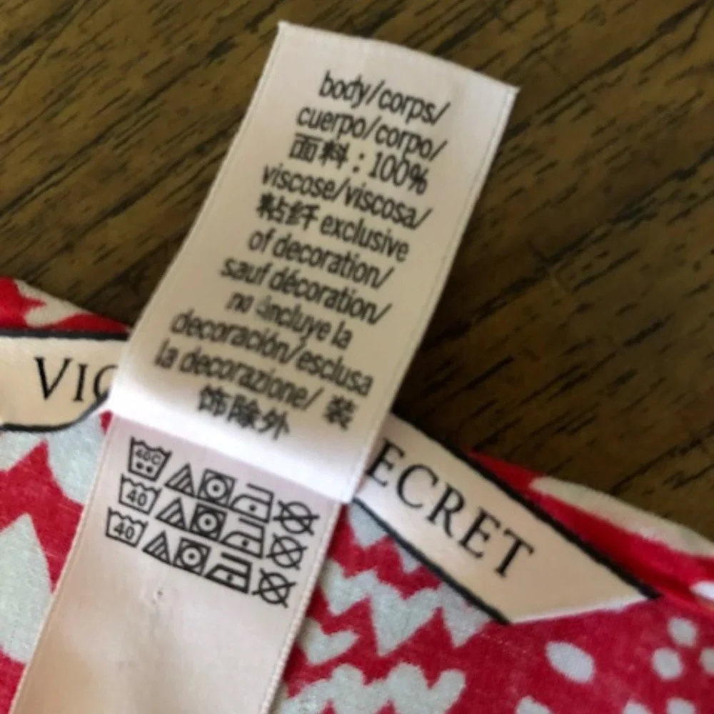 Victoria's Secret “Hearts for My Sweet Heart” Red & White Short Kimono Robe O/S - Picture 6 of 16